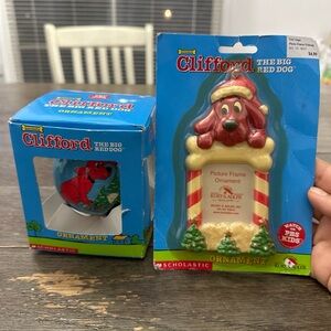 Vintage Clifford ornaments